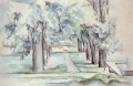 ジャ・ド・ブファン・ポール・セザンヌのプールと栗の木の並木